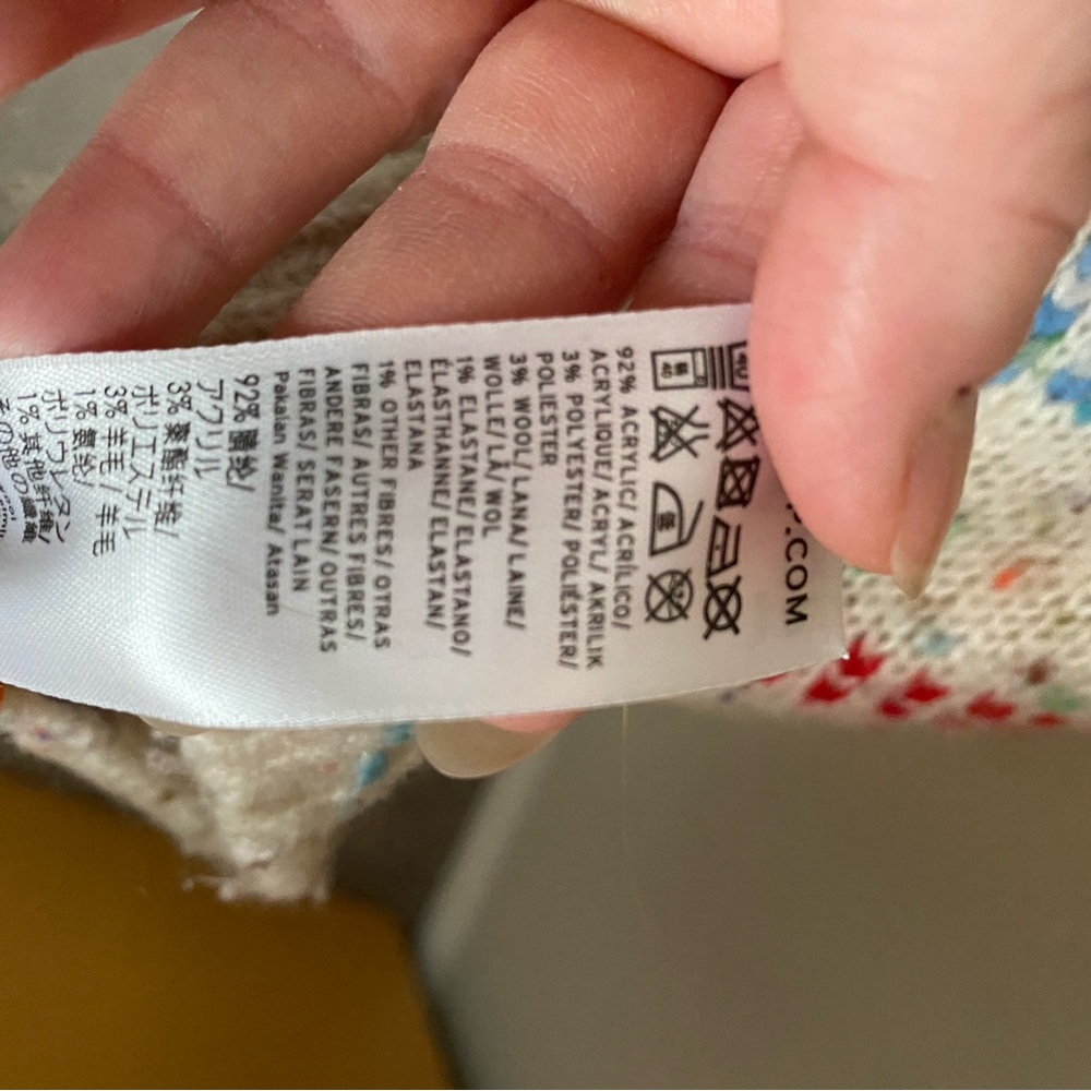 Topshop Cropped Patterned Sweater - image 3